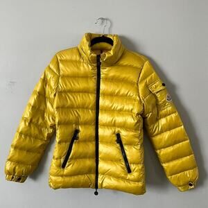 Moncler yellow goose puffer down